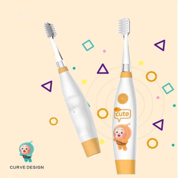 

kids sonic electric toothbrush teeth whitening vitality toothbrush non-rechargeable travel brush teeth head with 2 brush heads