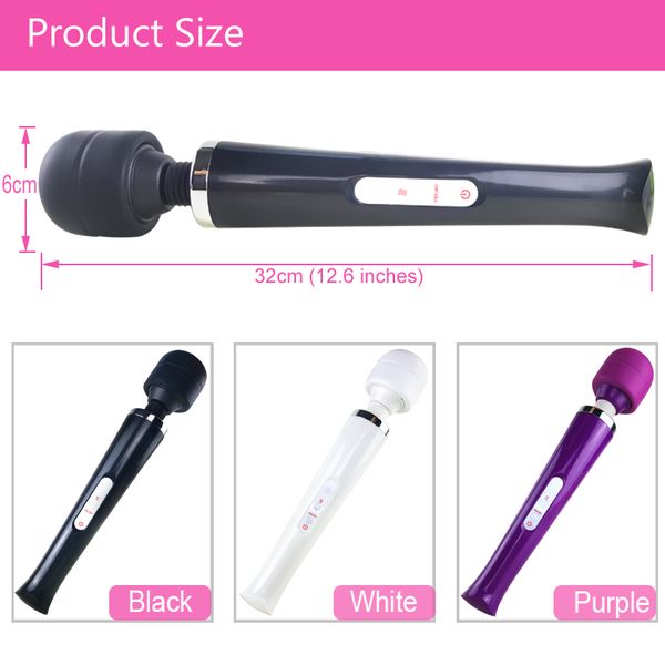 

big head magic stimulator for av massage vibrators women usb spot powerful charging wand erotic clitoris g toys adults y200616