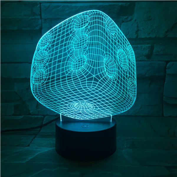 

the dice 3d lamp multi-color with remote novelty decorative for room battery operated fast delivery led night light lamp lampara