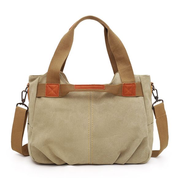 

wholesale multicolor canvas bag classical solid leisure messenger shoulder lady casual vintage hand women bag for women