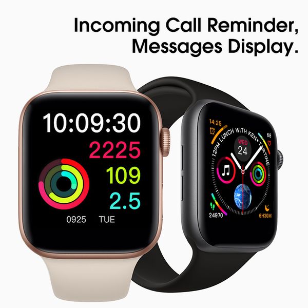 

New magnetic ad orption wirele charging goophone watch 4 mart watch 44mm bluetooth 4 0 wearable martwatch for iphone x goophone iwatch