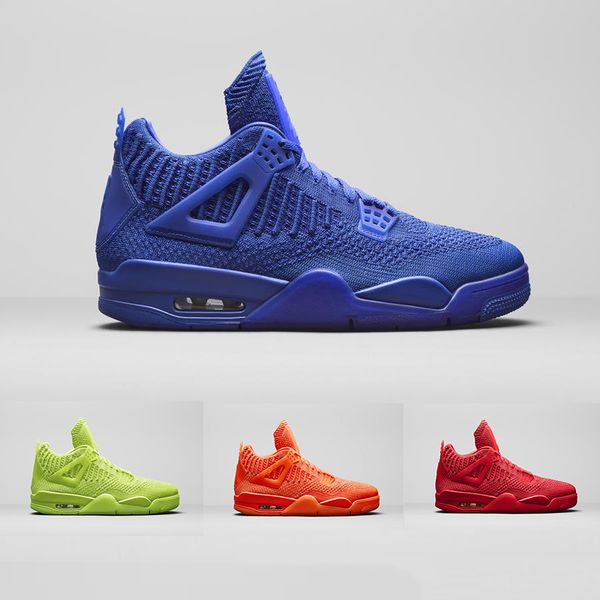 

new arrival fly 2019 knit university red 4 iv 4s volt men basketball shoes hyper royal total orange mens sports outdoor sneakers 7-13