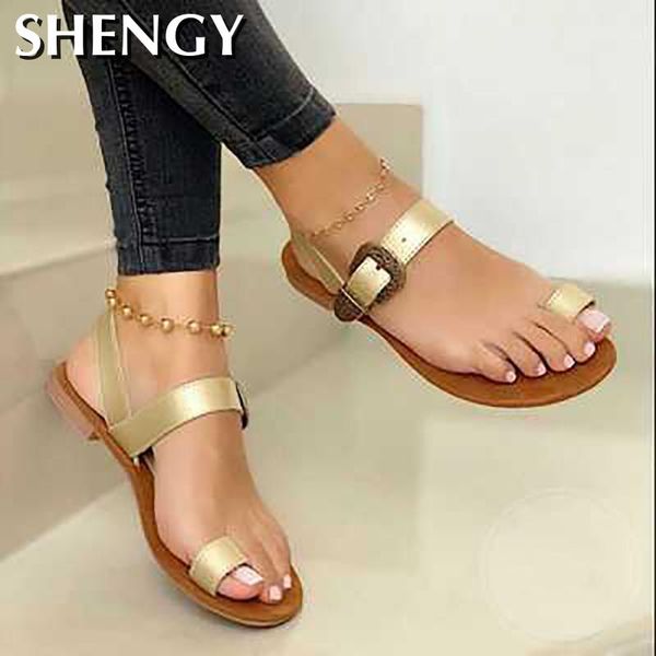 

summer beach sandals women 2020 pu leather fashion comfortable slippers summer outdoor anklet golden wedge sandals, Black