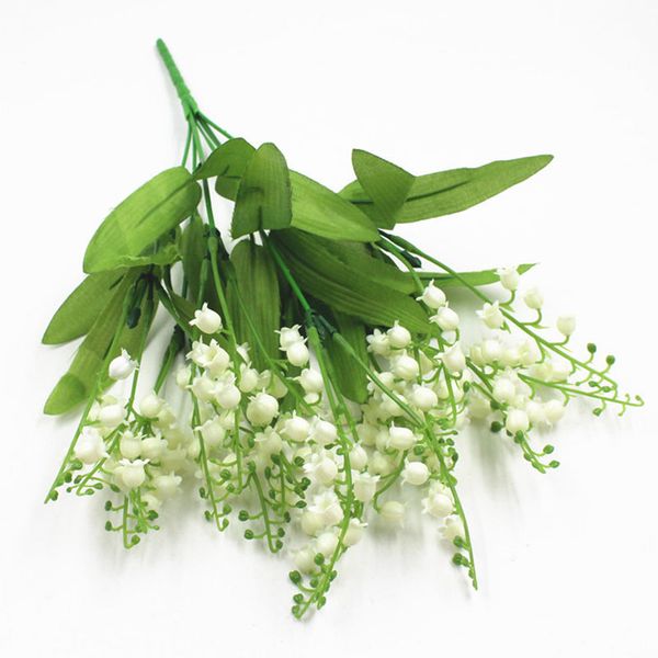 

decorative flowers & wreaths lily of the valley plastic campanula artificial flower outdoor indoor bellflower garden bride holding wedding d