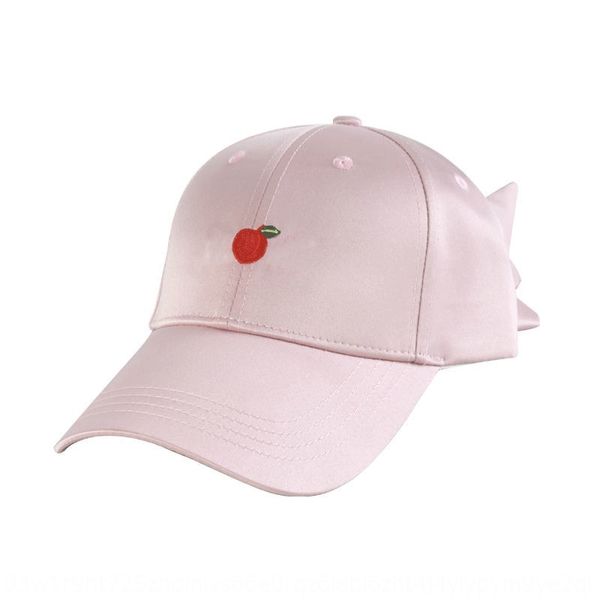 

cherry embroidered back tie bow baseball butterfly baseball cap tide cap foshan hat factory, Blue;gray