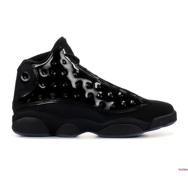

13 cap and gown new 13s basketball shoes black patent leather sneakers mens trainer with