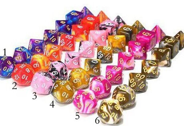 

новейший набор 7шт. многогранные игры trpg для подземелий. драконы. непрозрачные