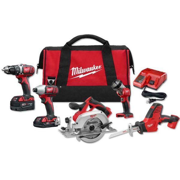 

18 volt lithium ion cordle combo tool kit 3 0ah 1 5ah battery charger tool bag