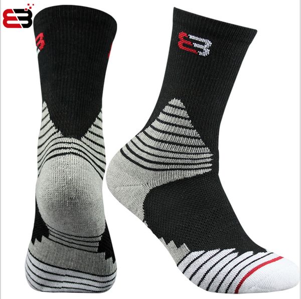 

wholesale men profetional kobe bryant basketball stance socks towel sport outdoor recreation crew cotton socks, Black