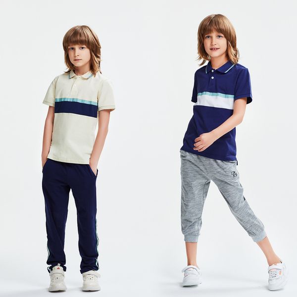 

children boy t-shirt children's polo shirt short sleeve big boy korean-style short sleeve t-shirt brand childrenswear discount, Black;blue