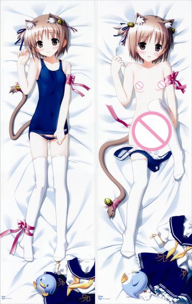 

mmf yotsunoha anime characters girls nekomiya nono body pillow cover four-leaf clover dakimakura pillowcase pillow case