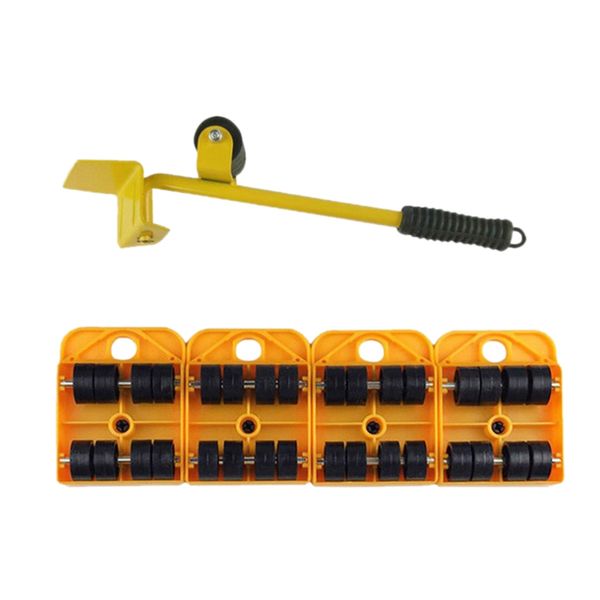 

5pcs hand tool set furniture transport set 4 mover roller+1 wheel bar furniture transport lifter hand tool