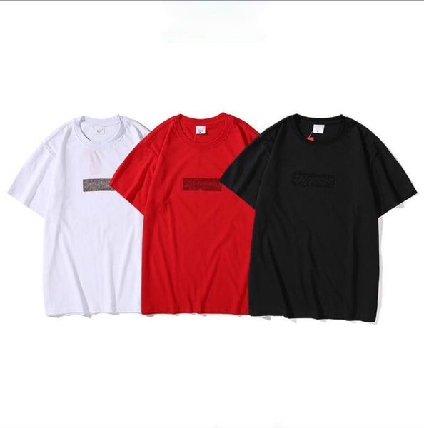 

2020 men women designers europe t-shirt knitted star luxury with pants kanye high-end with shoes shirt tide brand wild xxl/supremes, White;black
