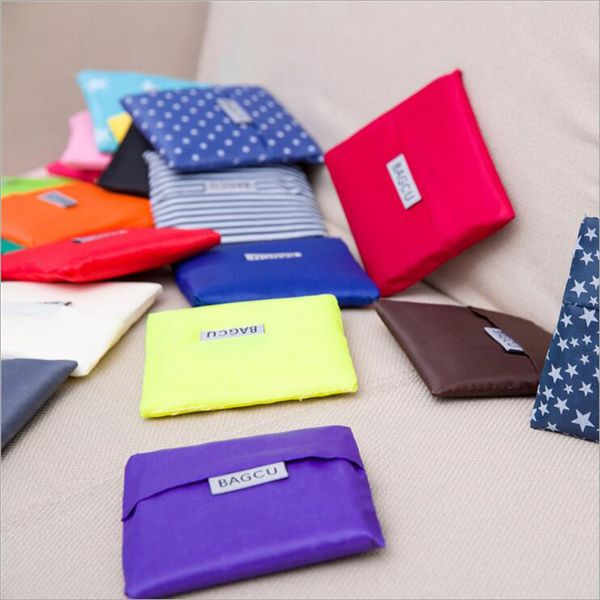 

shushiruo eco friendly foldable shopping bag nylon fabric reusable grocery organizer market bags tote environment handbags