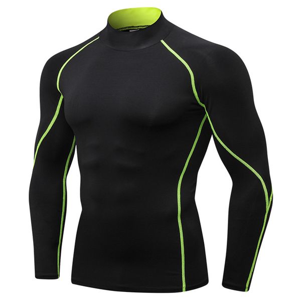 

brand men fashion t shirt 2019 new spring summer slim shirts male leisure long sleeve personality tees clothing t shirts, White;black