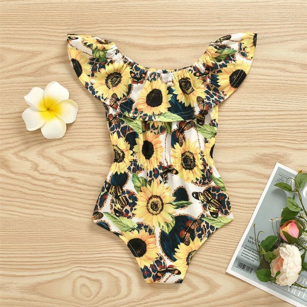 

uk малышей детские ребёнка купальники купальник бикини купание пляжная sunflower, White