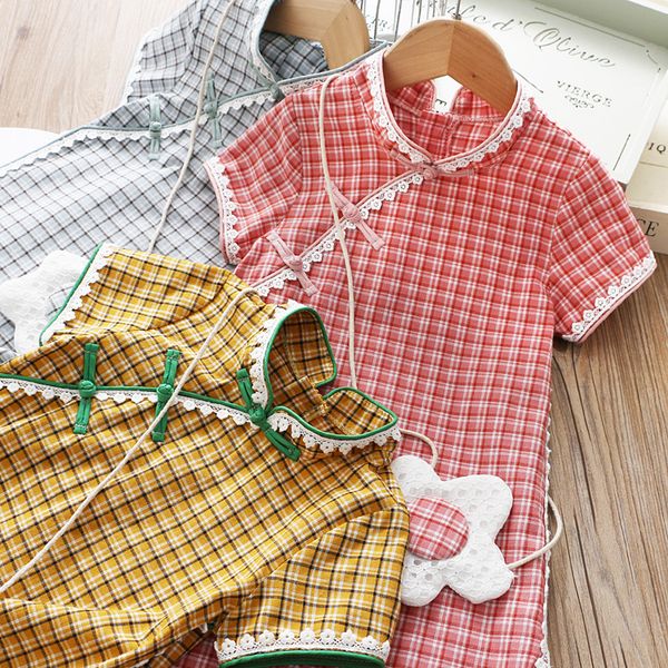 

2020ttutu embroidery princess baby girl dress 2020 spring party wedding easter day kid dress for girl wholesale child clothes, Red;yellow