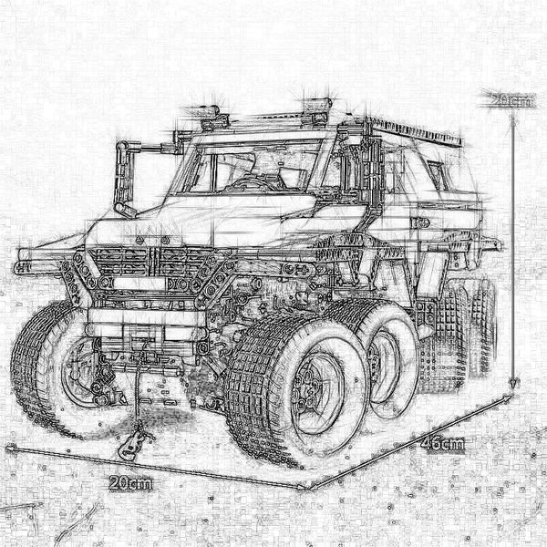 

dhl 23011 technic series off-road vehicle model educational toys building kits block bricks compatible with 5360 car model toys