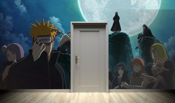 

self-adhesive] 3d naruto 9547953 japan anime wall paper mural wall print decal murals