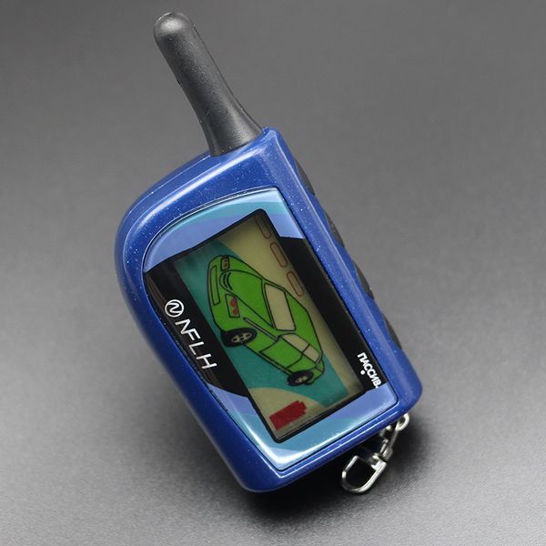 

new miv keychain for scher-khan magicar iv lcd remote controller two way car alarm system