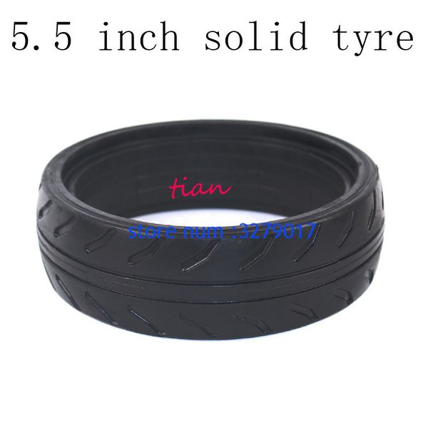 

5.5 inch rubber solid tire with good quality fits for electric balanced car electric scooter baby carrier