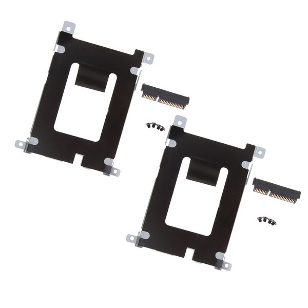 

2x for latitude e5420 e5520 sata hard drive hdd caddy+ hdd connector