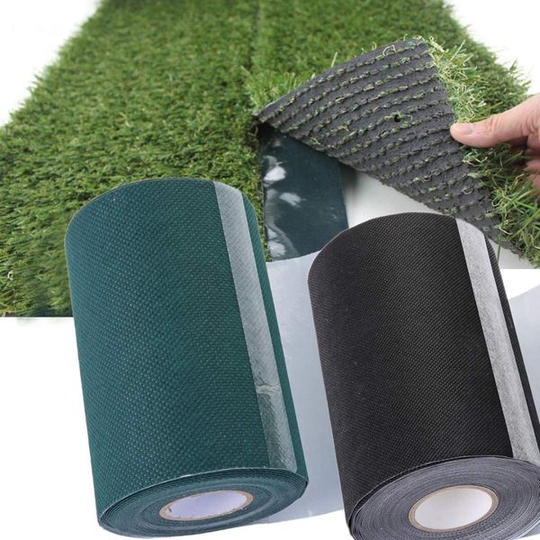 

10mx15cm large diy artificial grass jointing self adhesive tape synthetic grass turf lawn carpet seaming tape green home decor