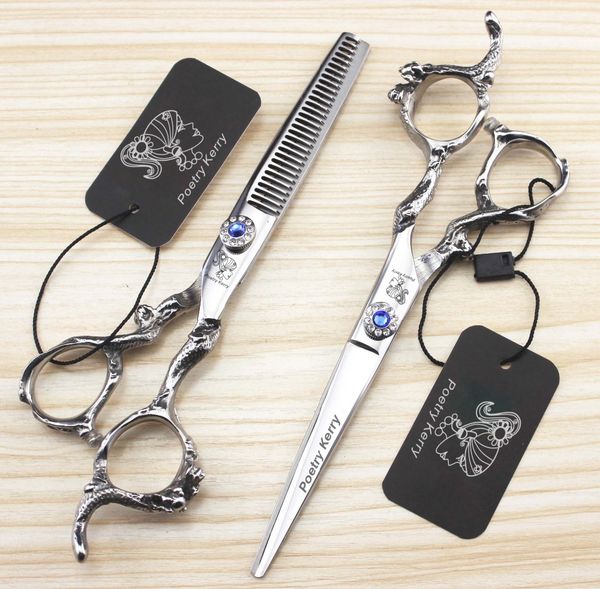 

high-end professional dragon handle hairdressing scissors 6.0 inch salon hair scissors hair care tools