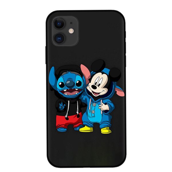 

silicone phone case for iphone 11 pro max cartoon stitch soft tpu cover for iphone x xr xs max 8 7 6 6s plus 5s se cases shell