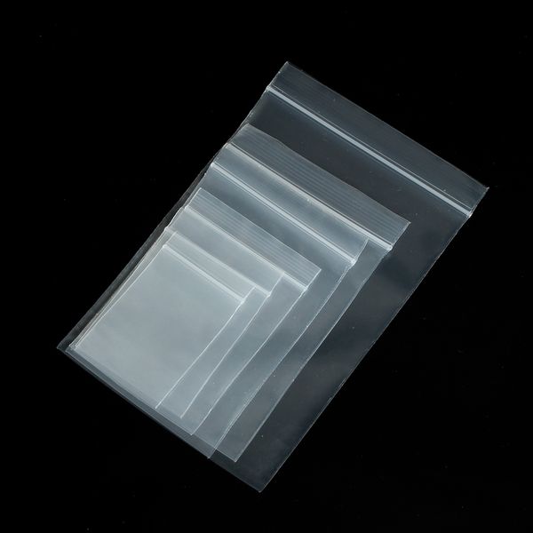 

100pcs transparent self sealing zip zipper lock plastic bags 4*6/5*7/6*8/7*10cm clear ziplock bags for jewelry packaging, Pink;blue
