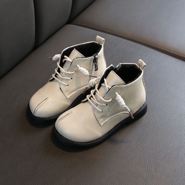 

зимние кроссовки обувь для ходьбы зимние сапоги chirldren модные кроссовки chirldrens британский стиль творческий сплит toe boots#a3, Black;grey