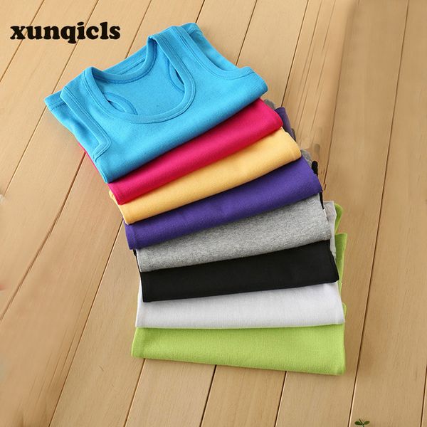 

3pc/lot new girls boys tanks children vest cotton beach camisoles clothing kids sleeveless t-shirts baby clothes, Blue