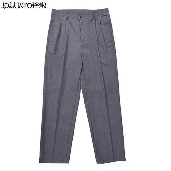 

hip hop men gray poppin pants street dance mens grey trousers front pleated popping pants, Black