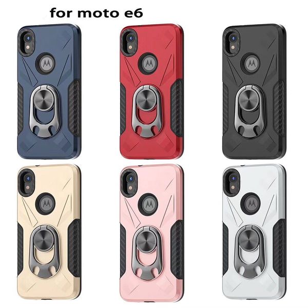 

shockproof admiral ring phone case for motorola moto e6 g7 play g7 power for samsung galaxy a10e a20e tpu+metal mobile case cover d