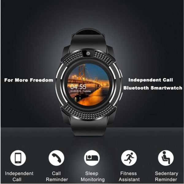 

Умные часы V8 Bluetooth-часы Android с DZ09 GT08 SmartWatch для Apple SmartWatch для IOS Android с камерой