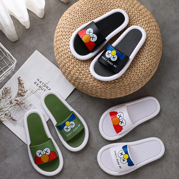 

2020 new ladies slippers women indoor outdoor slippers female summer sesame street daisy non-slip soft bottom women, Black