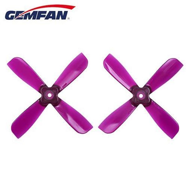 Gemfan 2035BN 3 mm quadratisches Loch 2 x 3,5 4-Blatt-Propeller CW CCW für Micro FPV Racing Drone – Lila