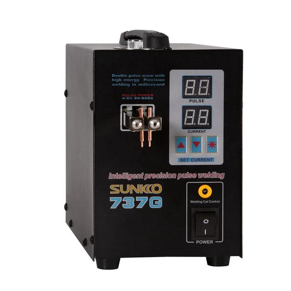 SUNKKO 737G 220V Saldatrice manuale per saldatura a punti a batteria con display a corrente pulsata