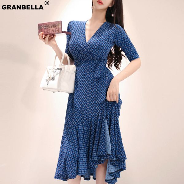

2019 new arrival original design fit and flare women's ruffle swing summer long dress korean style ribbon waist dresses, Black;gray