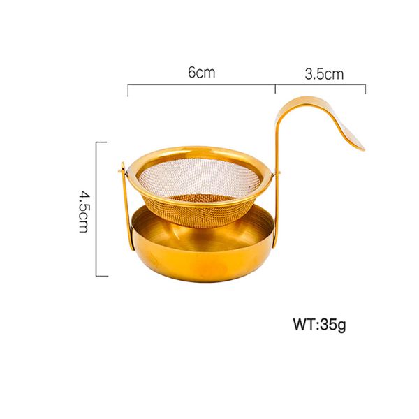

easy-stainless steel rotating fine tea mesh tea strainer tea infuser with handle