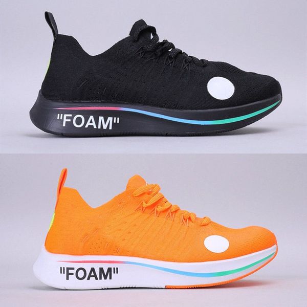 

2020 new zoom fly mercurial ow woman men black total orange skateboard shoes