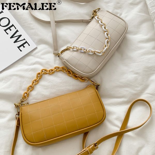 

2020 роскошные сумки женские сумки дизайнер леди кожаный багет сумка плечо тотализатор стеганая нить messenger crossbody сумка