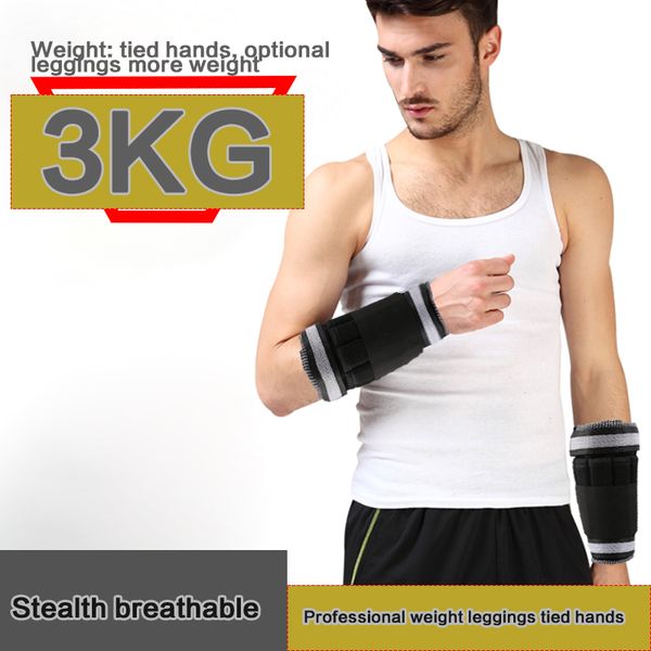 

ankle / wrist weights (3 kg / pair ) for women, men and kids - fully adjustable weight for arm& leg - walking, jogging, Blue;black