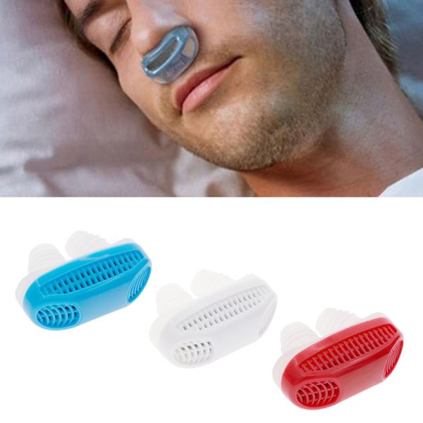 Dilatatori nasali antirussamento in silicone Dispositivo di aiuto per l'apnea Smettere di russare Clip per naso Apparato per la respirazione del naso Dispositivi per smettere di russare DLH095