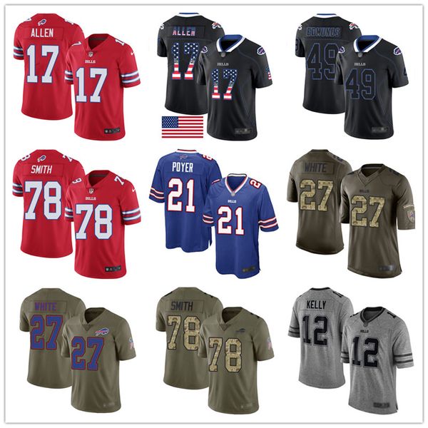 

Cu tom jer ey jo h allen tre 039 daviou white le ean mccoy 21 poyer tremaine edmund jim kelly bruce mith men football jer ey