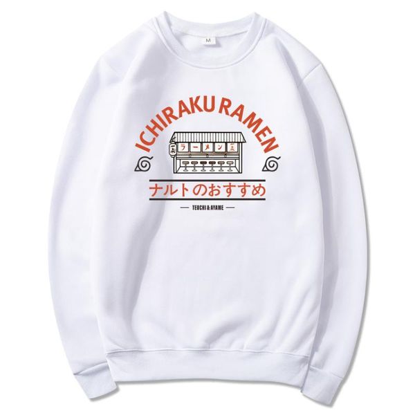 

japanese anime ichiraku ramen hoodies sweatshirt men/women harajuku streetwear pullover fleece tracksuit sudadera, Black