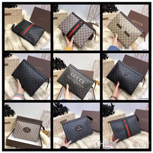 

iduzi мода клатчи бренд дизайнер бумажник моды сумки итальянский первый слой из телячьей кожи ручной работы сцепления кошелек 29x18x1cm # 27