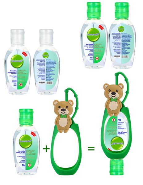 

Portable Hand Sanitizer 75% Alcohol Disinfection Hand Care Antibacterial Gel 50ML Cleaner No Wash Free Shipping