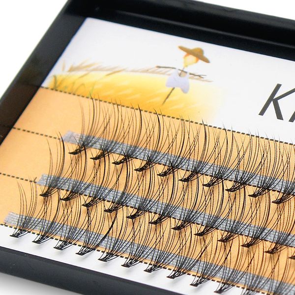 

kimcci big capacity 60 bundles 10d eyelash extension 0.1mm thickness true mink strip eyelashes individual lashes natural style