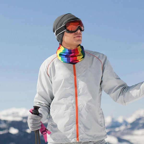 

cycling fleece neckerchief winter cycling fleece neckerchief riding sport half face neck thermal mask scarf, Black